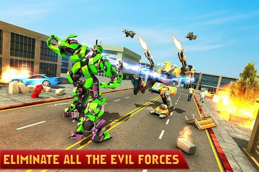 Dino Robot Car Transform Game - Gameplay image of android game