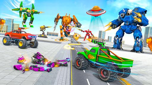 Flying Truck - Robot Car Game - Gameplay image of android game