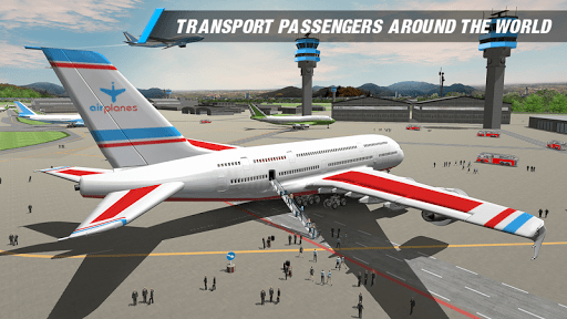 City Pilot Plane Landing Sim - Gameplay image of android game