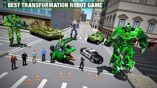 Crocodile Robot Transform Game - Gameplay image of android game