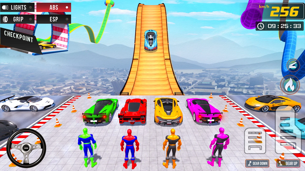 Superhero Car Stunt Mega Ramps - عکس بازی موبایلی اندروید