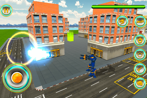Police Dragon Robot Car Game - Gameplay image of android game