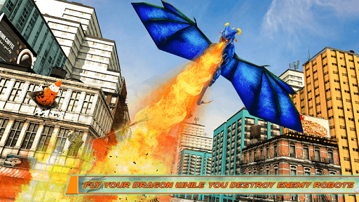 Police Dragon Robot Car Game - Gameplay image of android game
