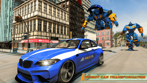 Police Dragon Robot Car Game - Gameplay image of android game