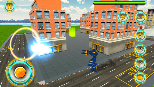 Police Dragon Robot Car Game - Gameplay image of android game
