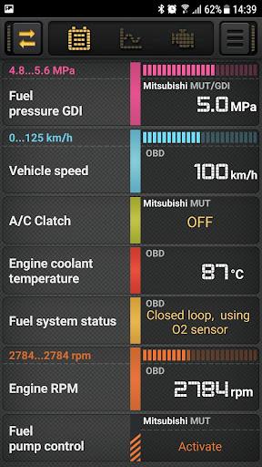 CarBit ELM327 OBD2 - Image screenshot of android app