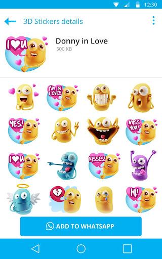 New Love Stickers for whatsapp: WAStickerApps - Image screenshot of android app