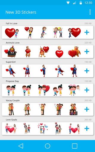 New Love Stickers for whatsapp: WAStickerApps - عکس برنامه موبایلی اندروید