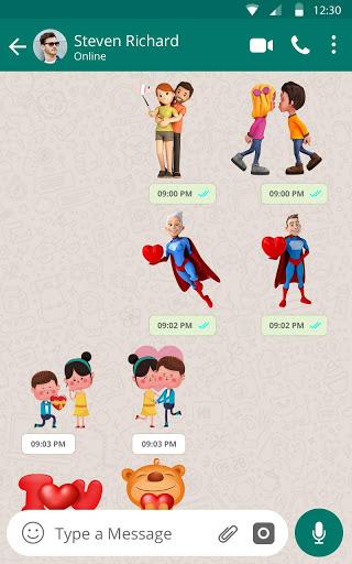 New Love Stickers for whatsapp: WAStickerApps - Image screenshot of android app