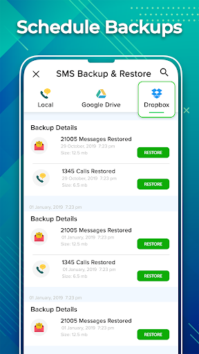 EZ SMS Backup and Restore: Recover Deleted Message - عکس برنامه موبایلی اندروید