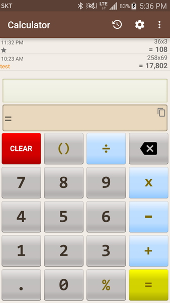 Calculator - عکس برنامه موبایلی اندروید