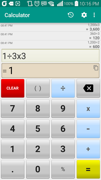 Calculator - عکس برنامه موبایلی اندروید