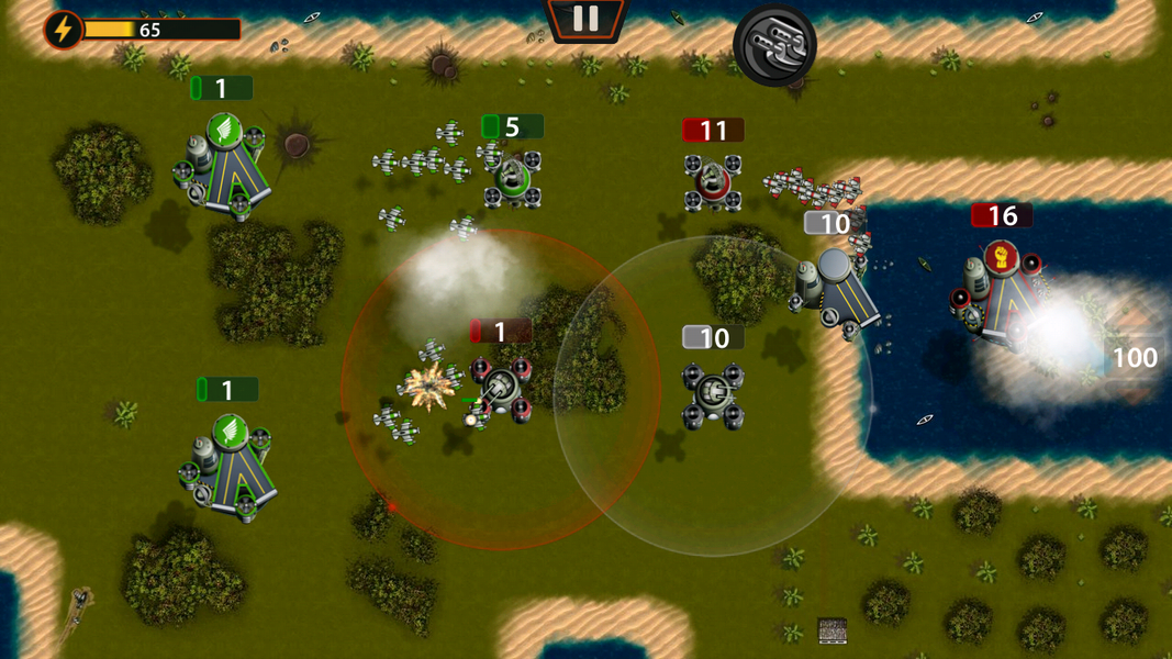 Plane Wars - Gameplay image of android game