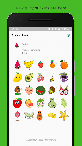 Fruit Sticker App for WhatsApp - Image screenshot of android app
