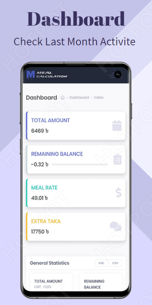 Meal Calculation - عکس برنامه موبایلی اندروید