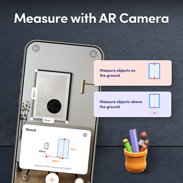 Camera AR Ruler Measuring Tape - Image screenshot of android app