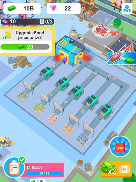 Meat Factory Manager - Gameplay image of android game