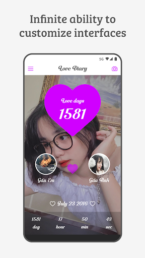 Been Kiss - Love Days Counter - Image screenshot of android app