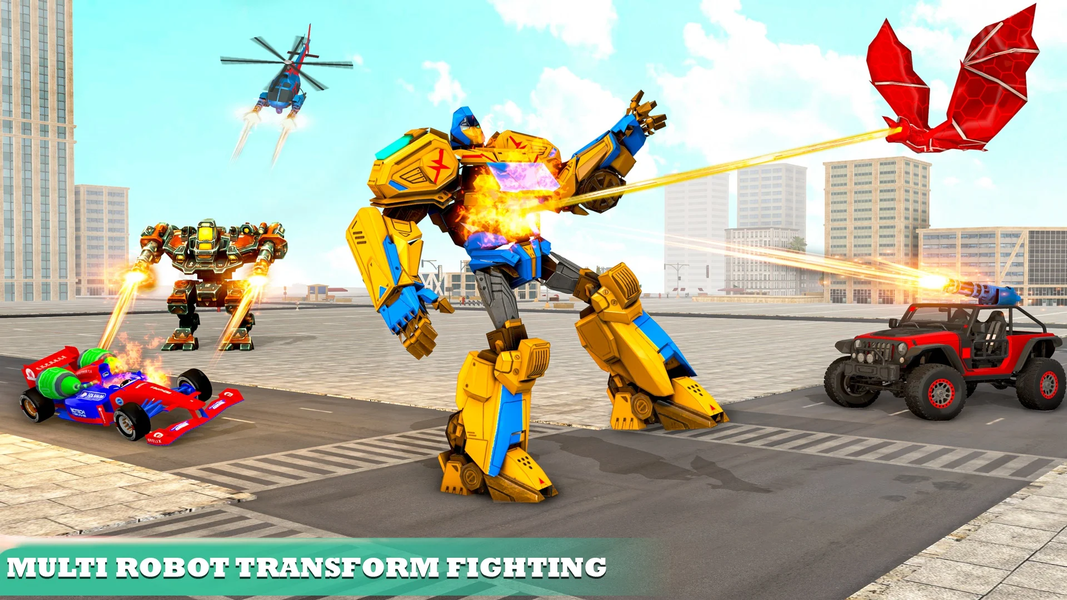 Mech Robot: Car Transform Game - Gameplay image of android game