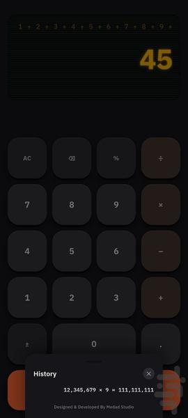 CalculaTOP | ماشین حساب پرتابی - عکس برنامه موبایلی اندروید