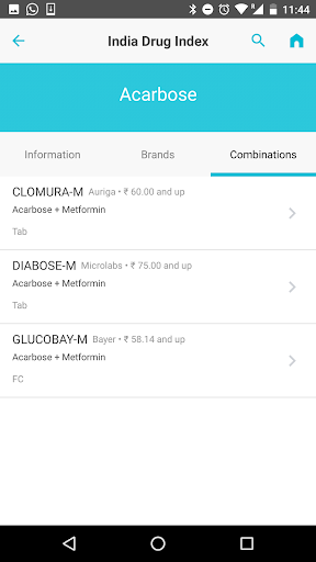 India Drug Index - Image screenshot of android app