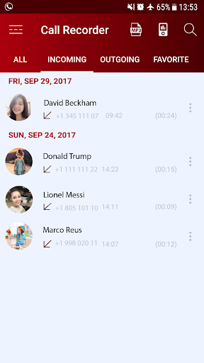 ضبط تماس تلفنی - Call recorder automatic HD - Image screenshot of android app