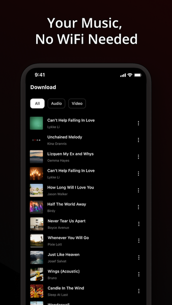 Offline Music, Music Player - عکس برنامه موبایلی اندروید