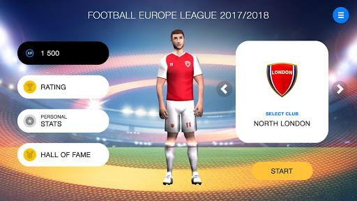 Freekick Football EUROPA League 18 - Gameplay image of android game