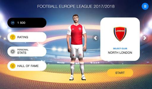 Freekick Football EUROPA League 18 - Gameplay image of android game