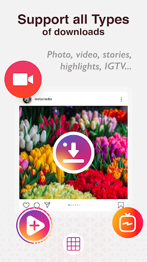 Photo, Video, IGTV and Story Downloader for IG - عکس برنامه موبایلی اندروید