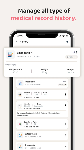 Medical Records - Health Logs - Image screenshot of android app