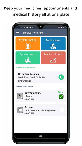 Medical Reminder - Image screenshot of android app