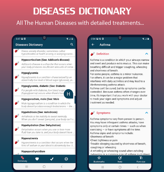 Medical Dictionary: Diseases - عکس برنامه موبایلی اندروید