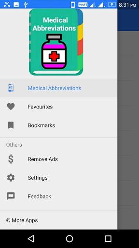 Medical Abbreviations - Image screenshot of android app