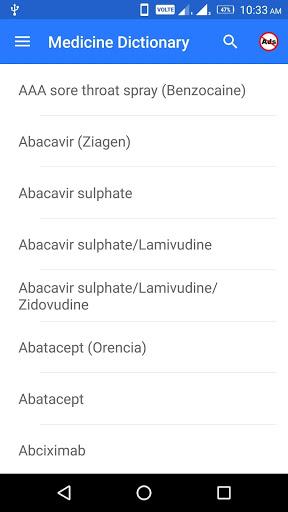 Medicine Dictionary - Image screenshot of android app