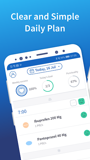 mediteo medication reminder - Image screenshot of android app