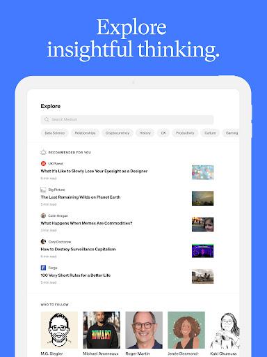 Medium - Image screenshot of android app