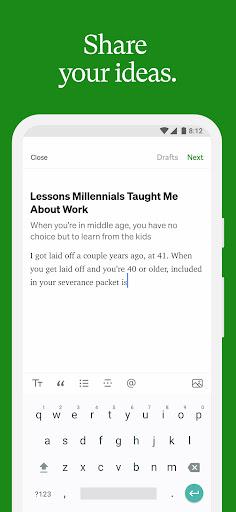 Medium - Image screenshot of android app