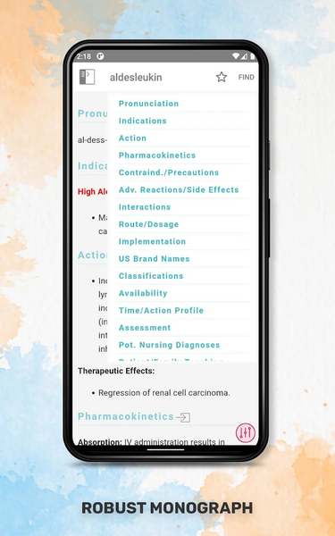 Davis’s Drug Guide for Nurses - Image screenshot of android app