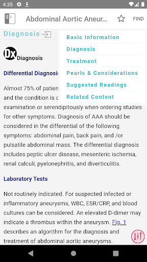 Ferri's Clinical Advisor - عکس برنامه موبایلی اندروید