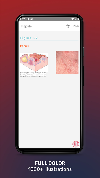 Fitzpatrick's Color Atlas - Image screenshot of android app