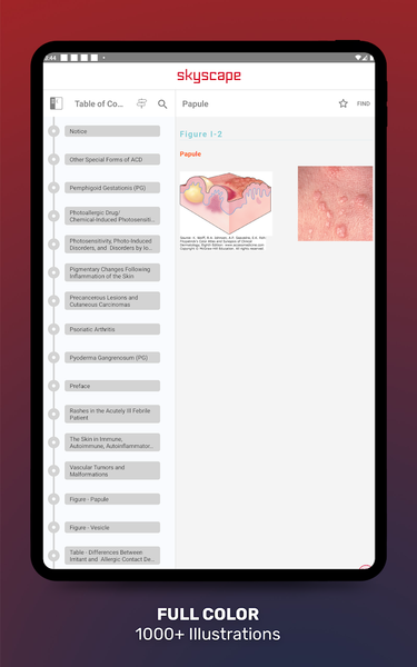 Fitzpatrick's Color Atlas - Image screenshot of android app