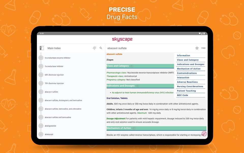 Nurse’s Drug Handbook App - عکس برنامه موبایلی اندروید