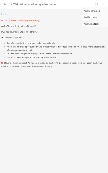 Lab Notes & Diagnostic Tests - عکس برنامه موبایلی اندروید