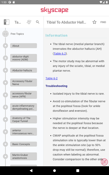 McLean EMG Guide - عکس برنامه موبایلی اندروید