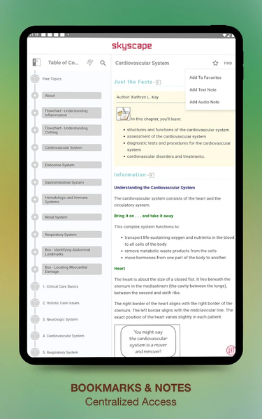Critical Care Nursing CCRN - عکس برنامه موبایلی اندروید