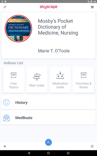 Mosby's Pocket Dictionary - Image screenshot of android app