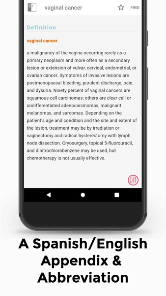 Mosby's Pocket Dictionary - Image screenshot of android app