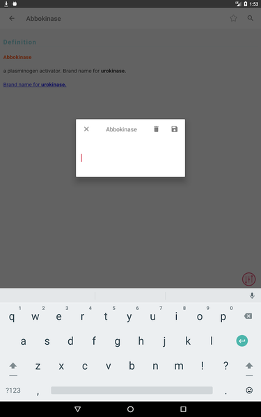 Mosby's Pocket Dictionary - Image screenshot of android app
