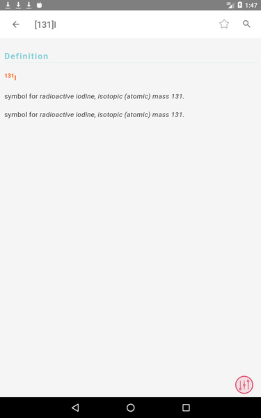 Mosby's Pocket Dictionary - Image screenshot of android app